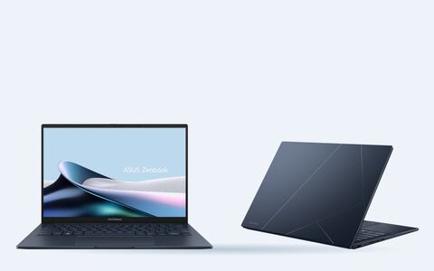 ASUS Zenbook 14 OLED (UX3405), open and closed