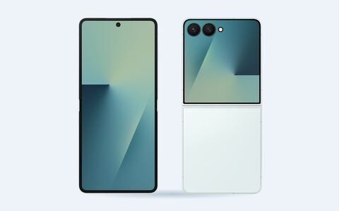 Galaxy Z Flip7, back and front