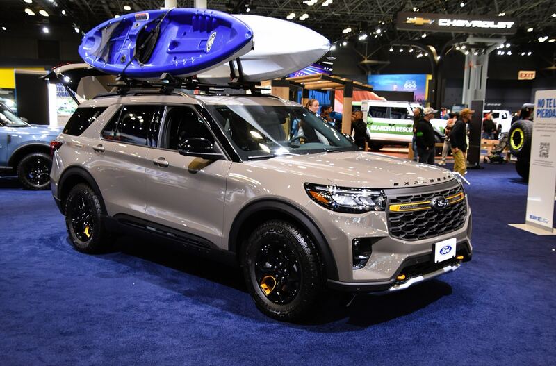 Tan sixth-generation Ford Explorer Tremor