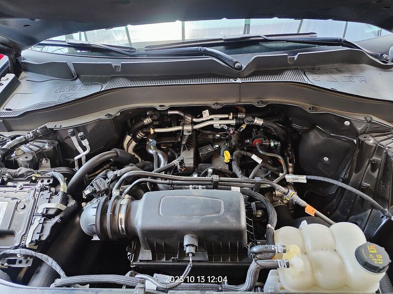Ford 2.3-liter EcoBoost four-cylinder engine under an open hood