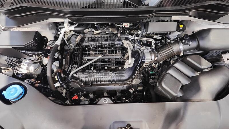 Honda 3.5-liter V6 engine in an open engine bay, as used in the Pilot