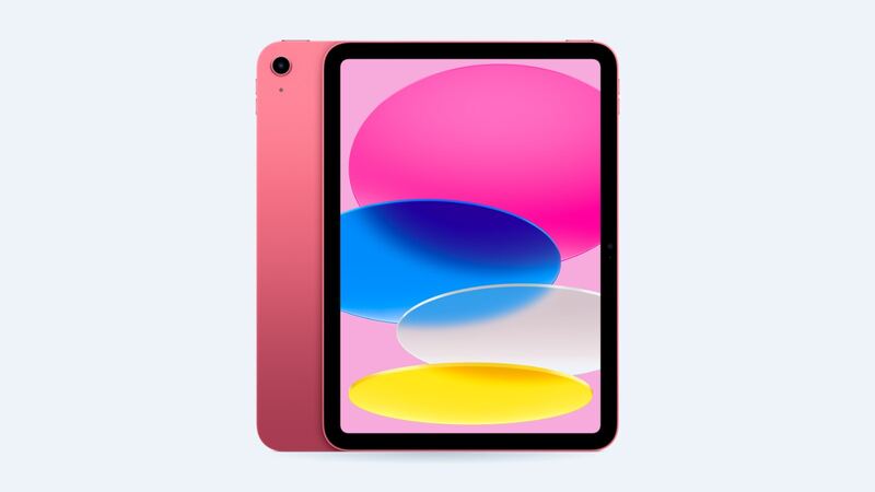 iPad (10th generation) in Pink, back and front