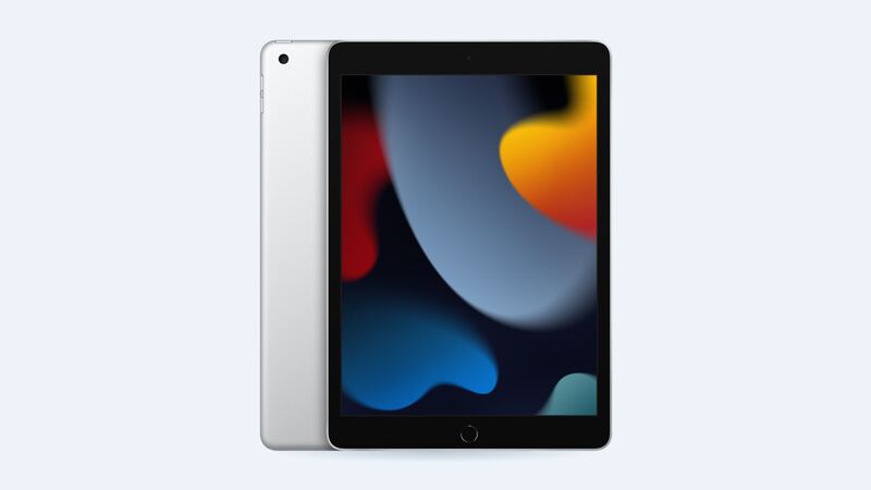 iPad 9th generation in silver, back and front