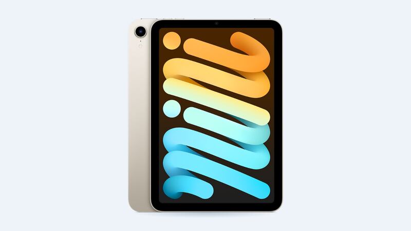 iPad mini (6th generation) in starlight, back and front